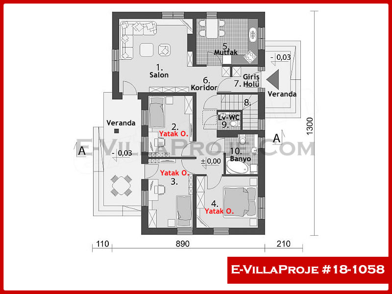 Ev Villa Proje #18 - 1058