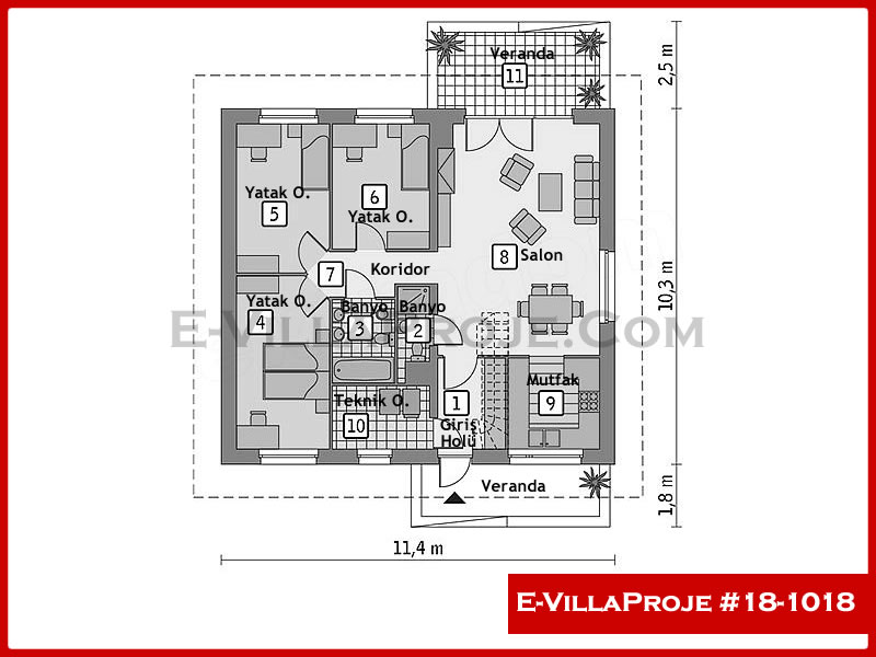 Ev Villa Proje #18 - 1018