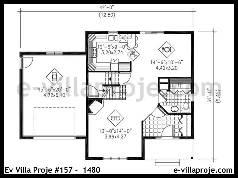 Ev Villa Proje #157 - 1480
