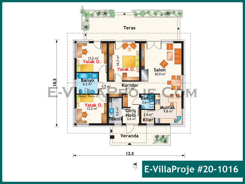 Ev Villa Proje #20 - 1016
