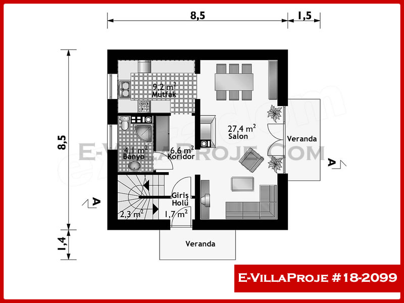 Ev Villa Proje #18 - 2099