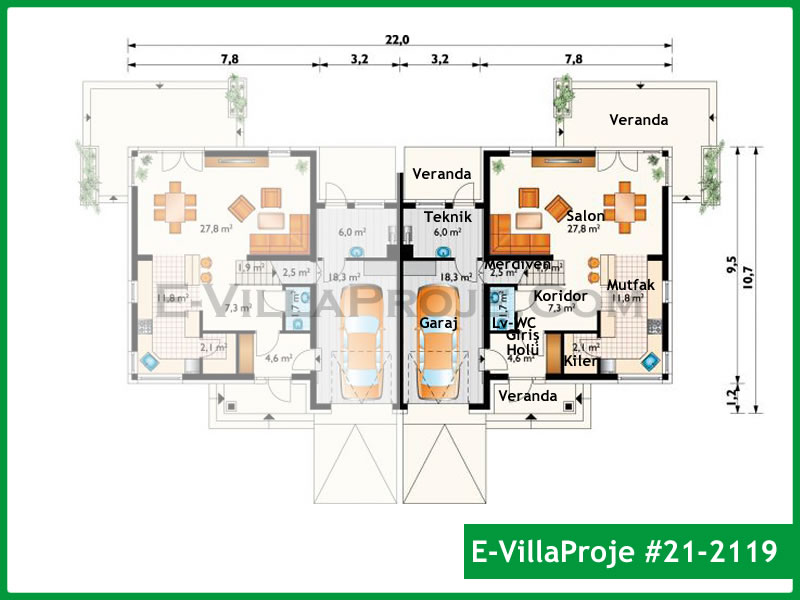 Ev Villa Proje #21 - 2119