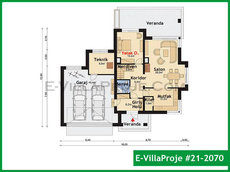 Ev Villa Proje #21 - 2070