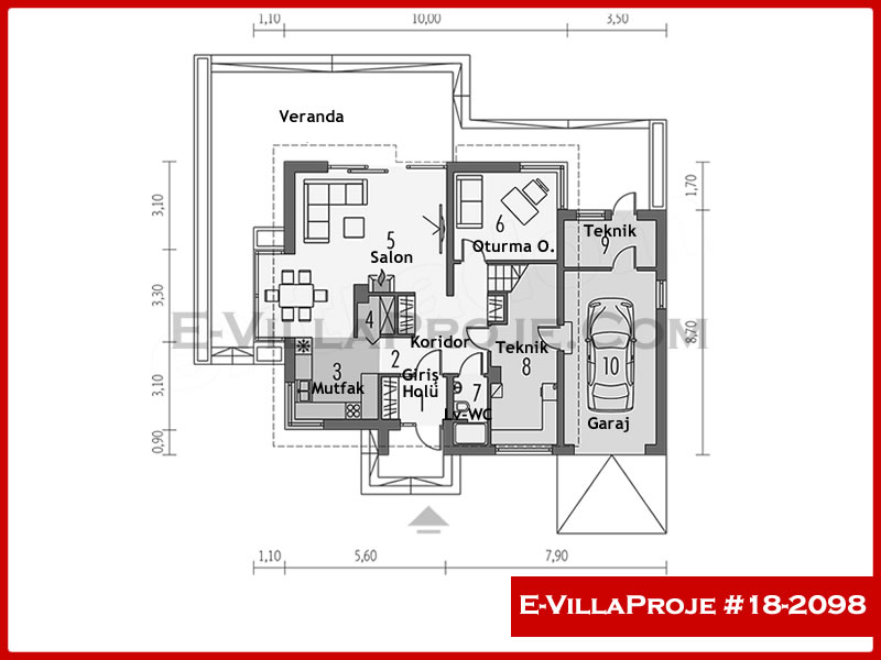 Ev Villa Proje #18 - 2098