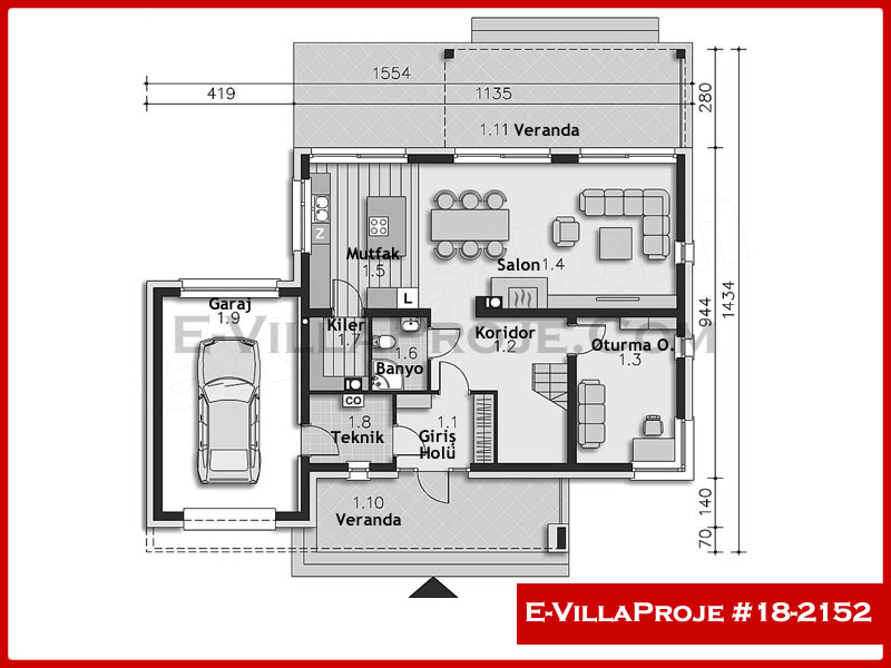 Ev Villa Proje #18 - 2152