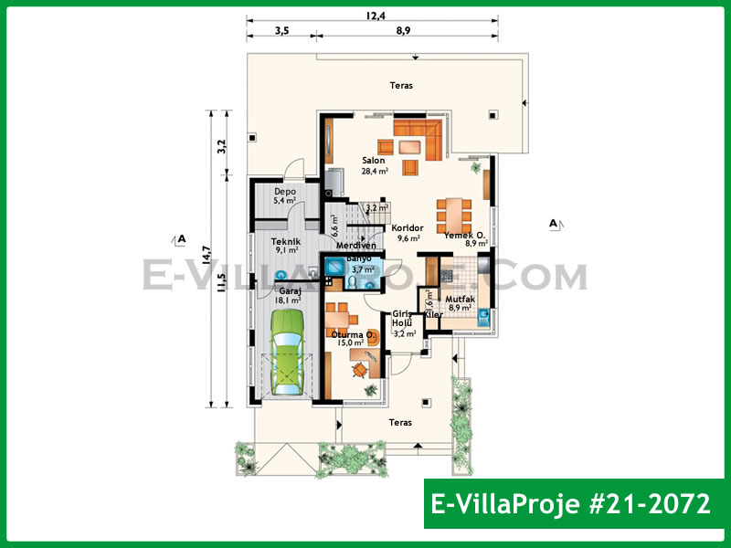 Ev Villa Proje #21 - 2072