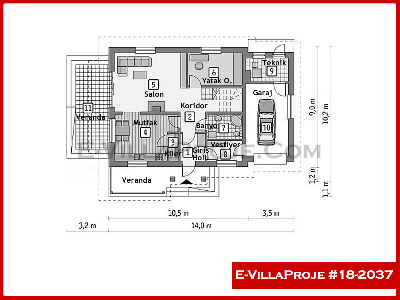 Ev Villa Proje #18 - 2037
