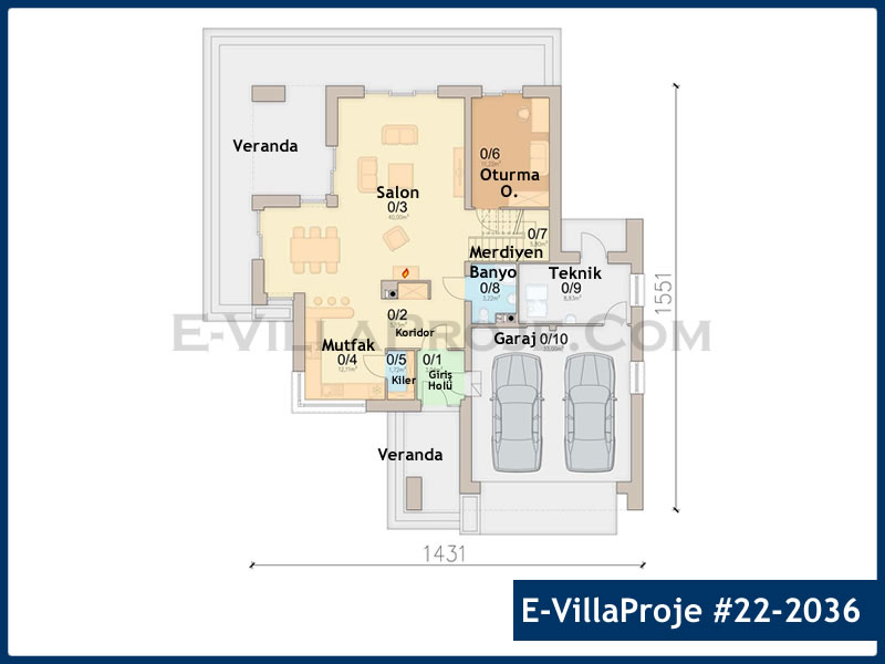 Ev Villa Proje #22 - 2036