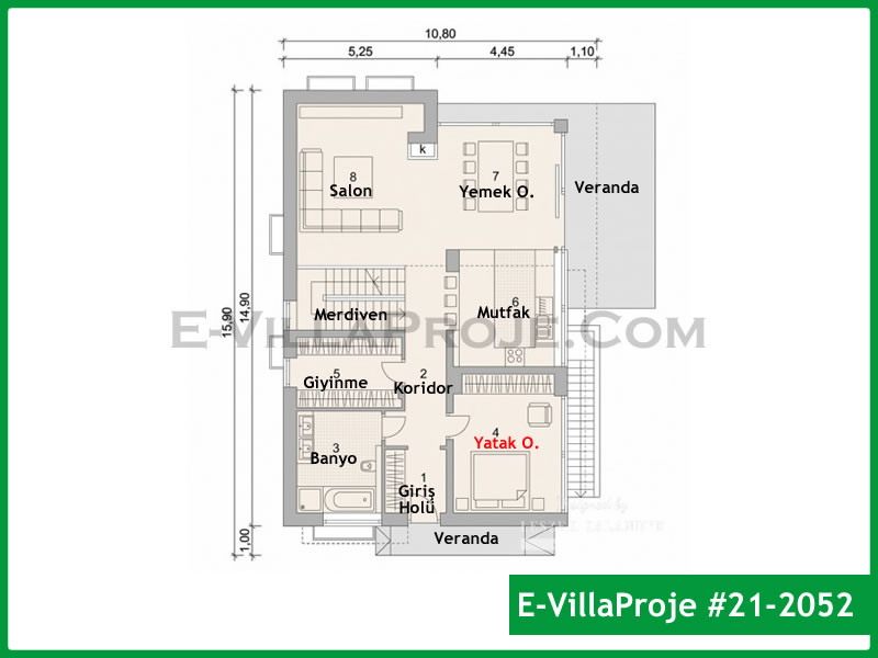 Ev Villa Proje #21 - 2052