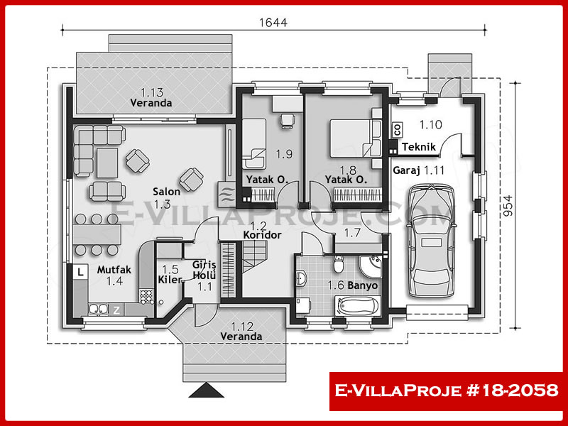 Ev Villa Proje #18 - 2058