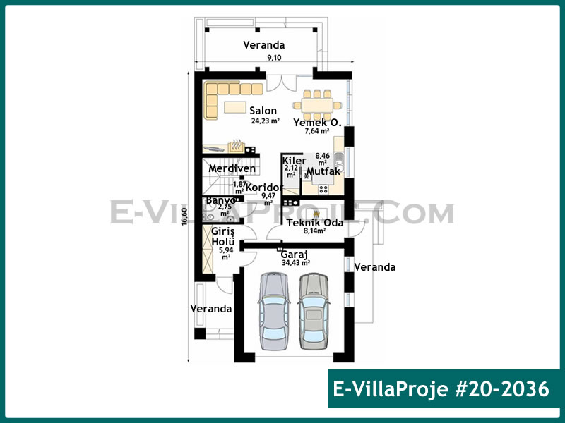 Ev Villa Proje #20 - 2036