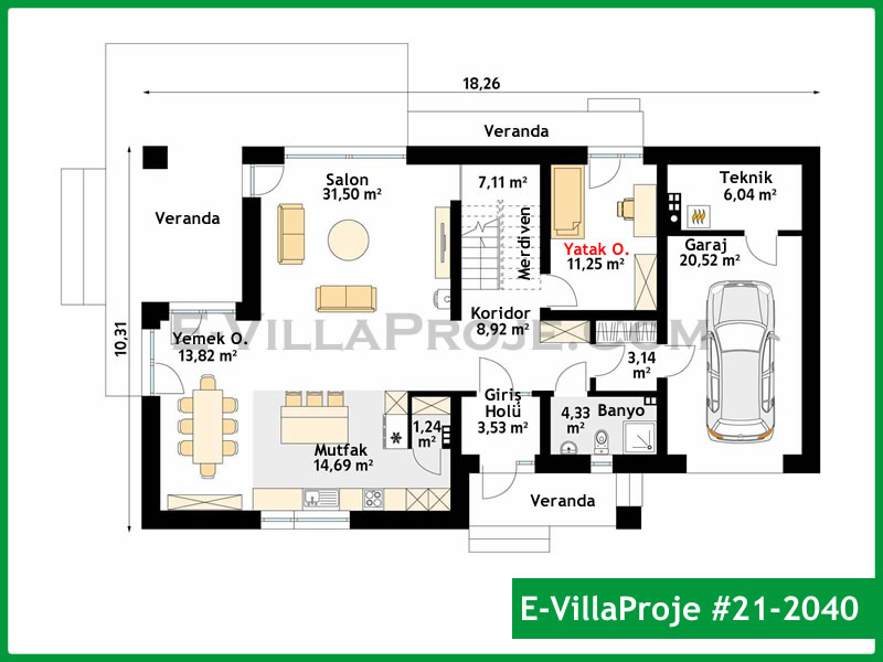 Ev Villa Proje #21 - 2040
