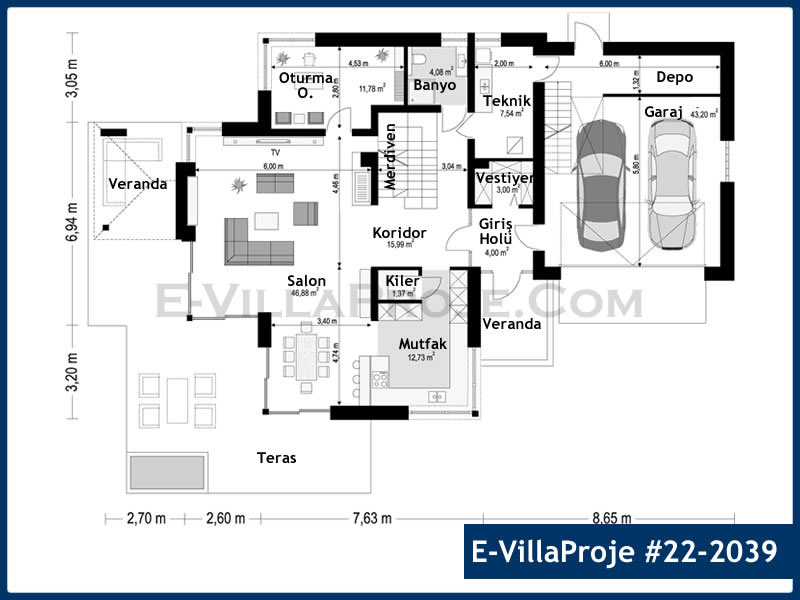 Ev Villa Proje #22 - 2039