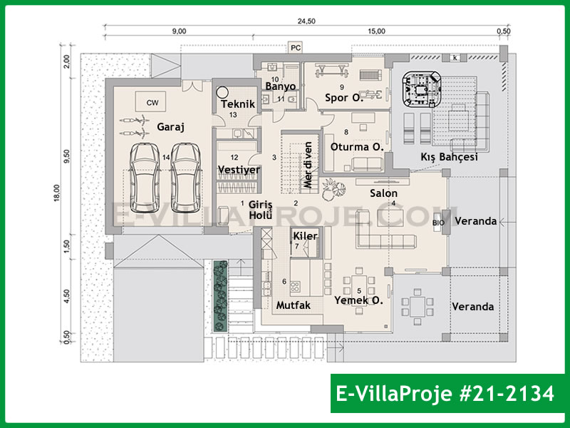 Ev Villa Proje #21 - 2134