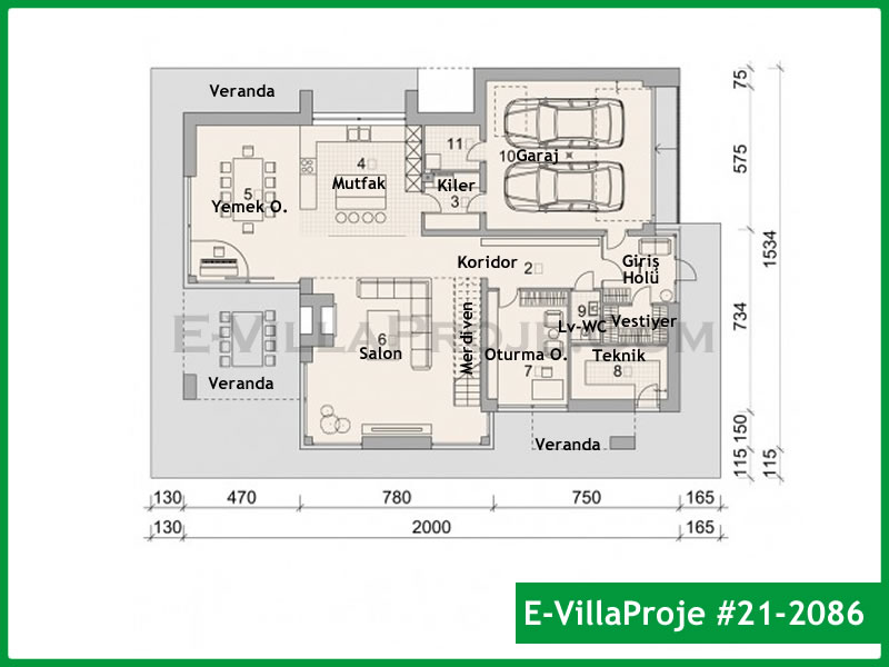 Ev Villa Proje #21 - 2086