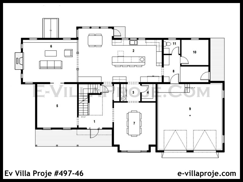 Ev Villa Proje #497 - 46