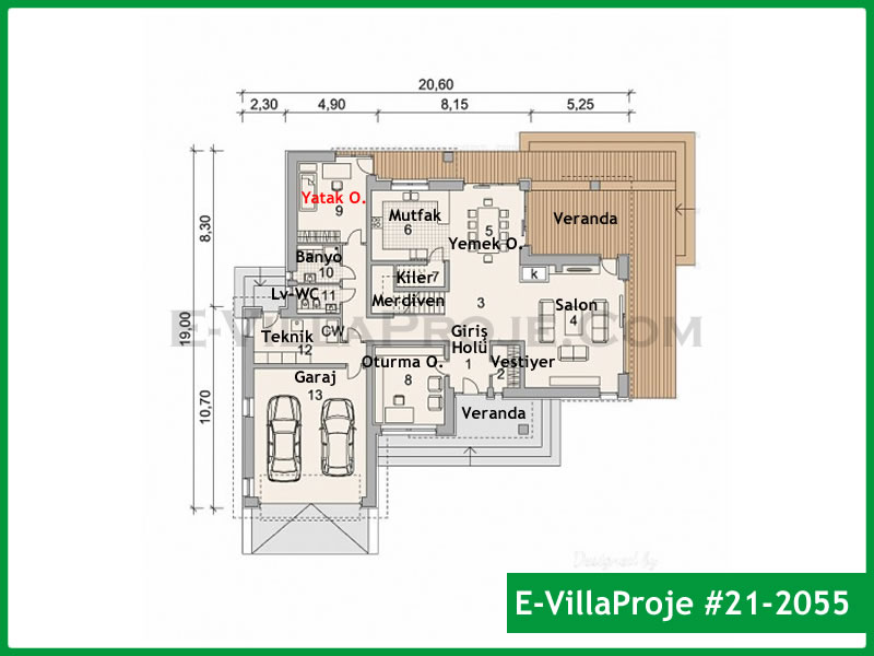 Ev Villa Proje #21 - 2055